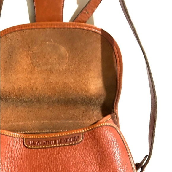 Dooney bourke vintage Classic Brown distressed Leather Crossbody Bag - Picture 8 of 12